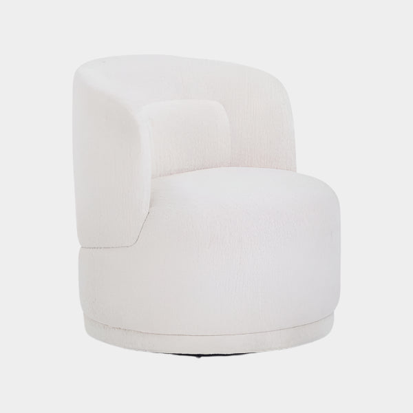 Massa Textured Fabric Swivel Accent Chair