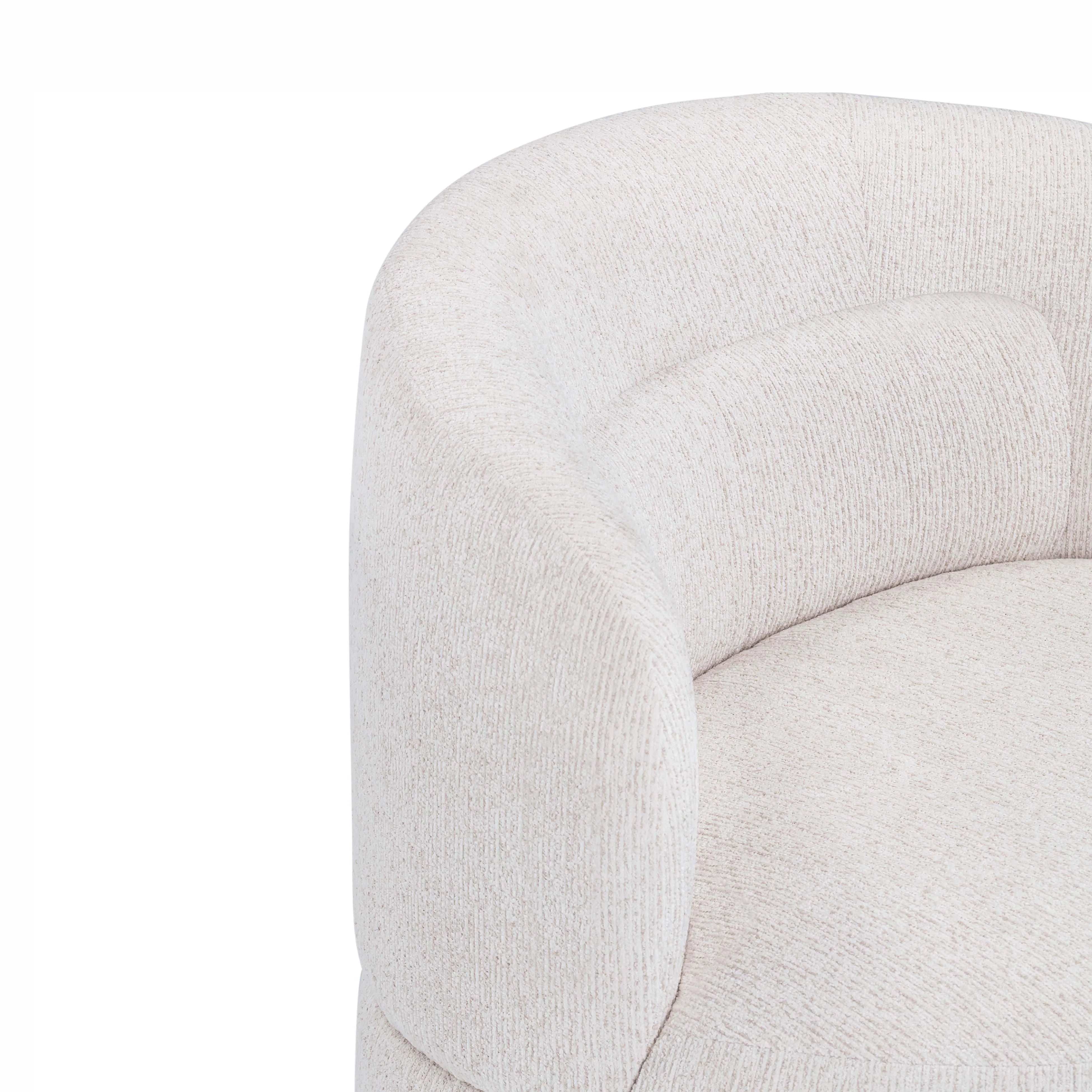 Massa Textured Performance Fabric Swivel Accent Chair
