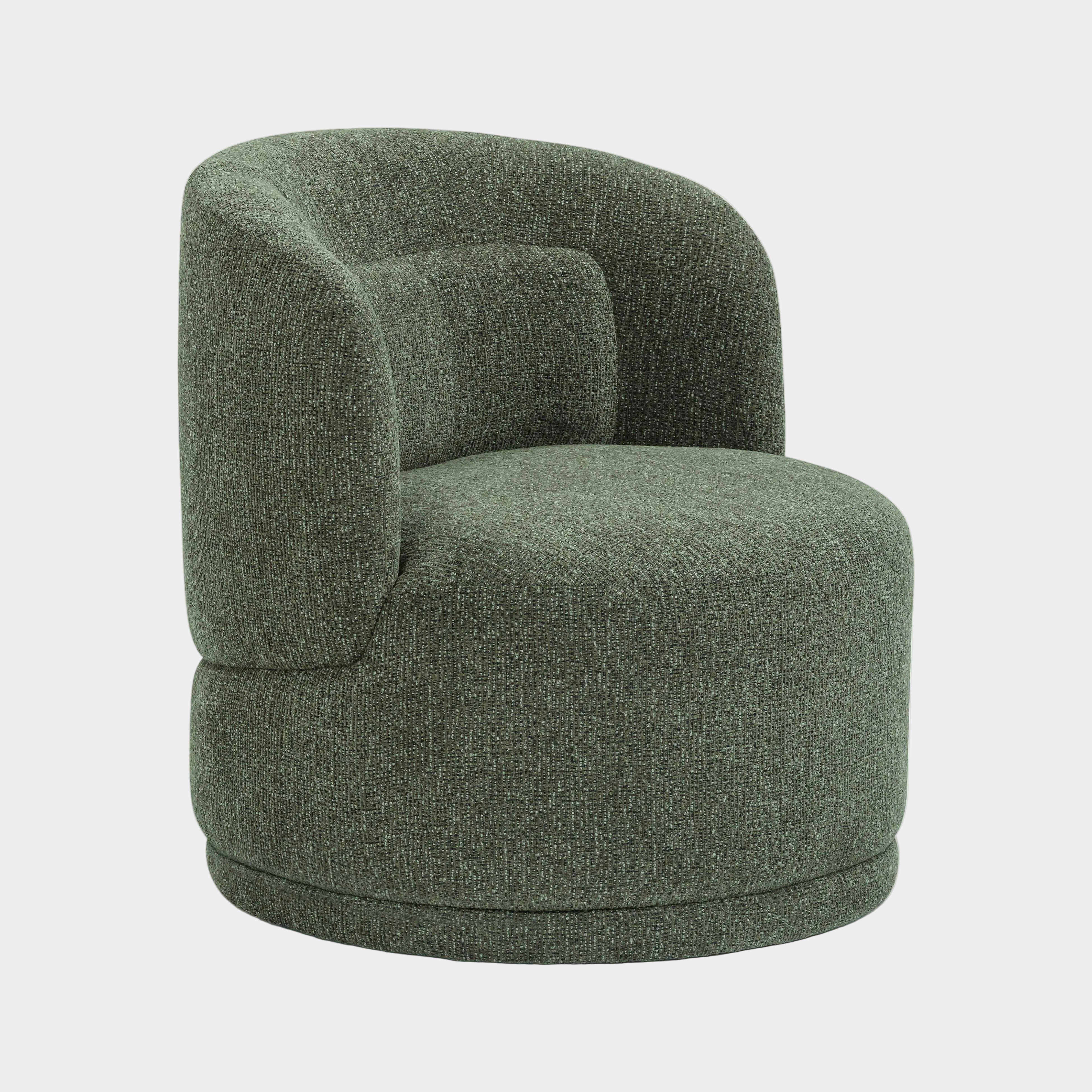 Massa Textured Performance Fabric Swivel Accent Chair
