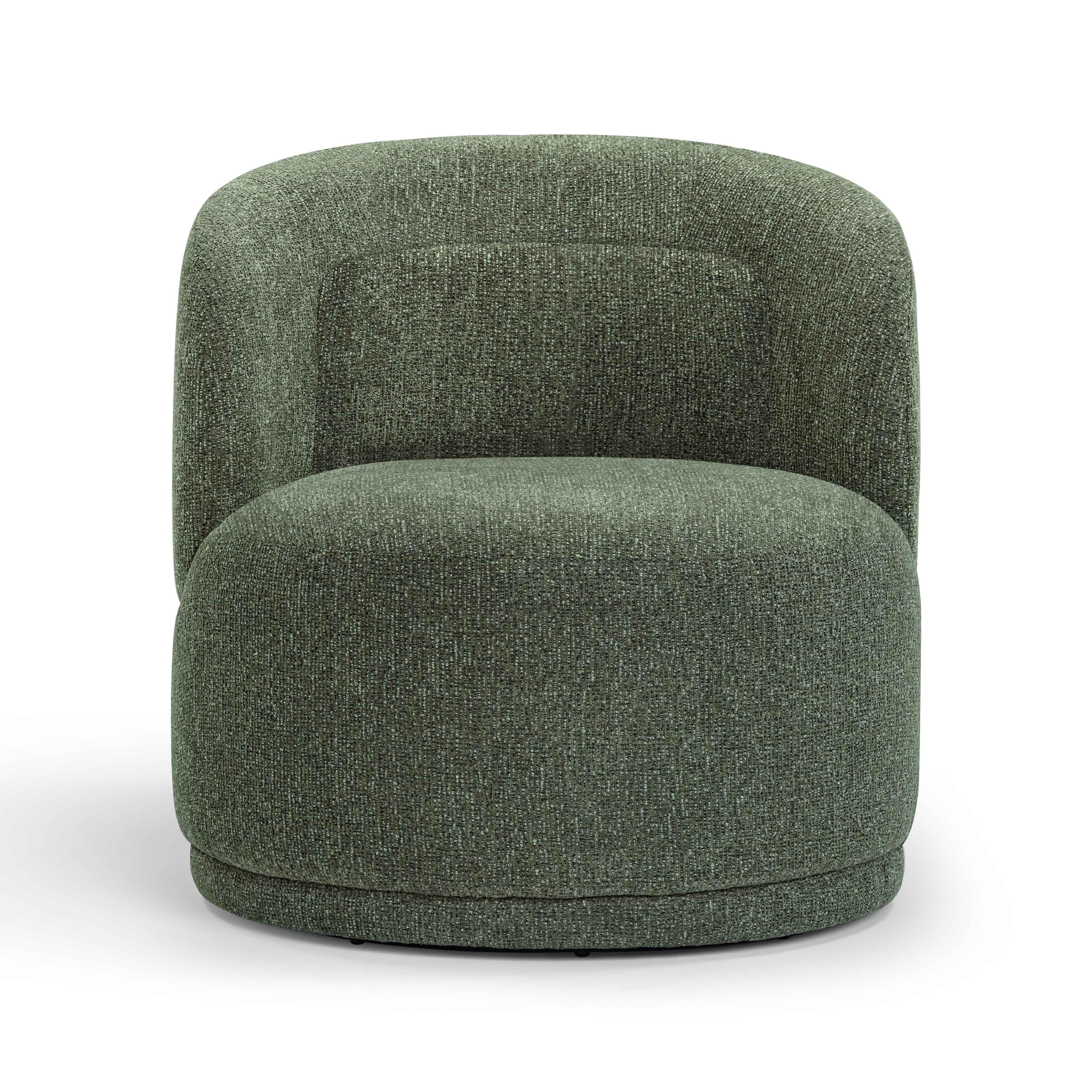 Massa Textured Performance Fabric Swivel Accent Chair