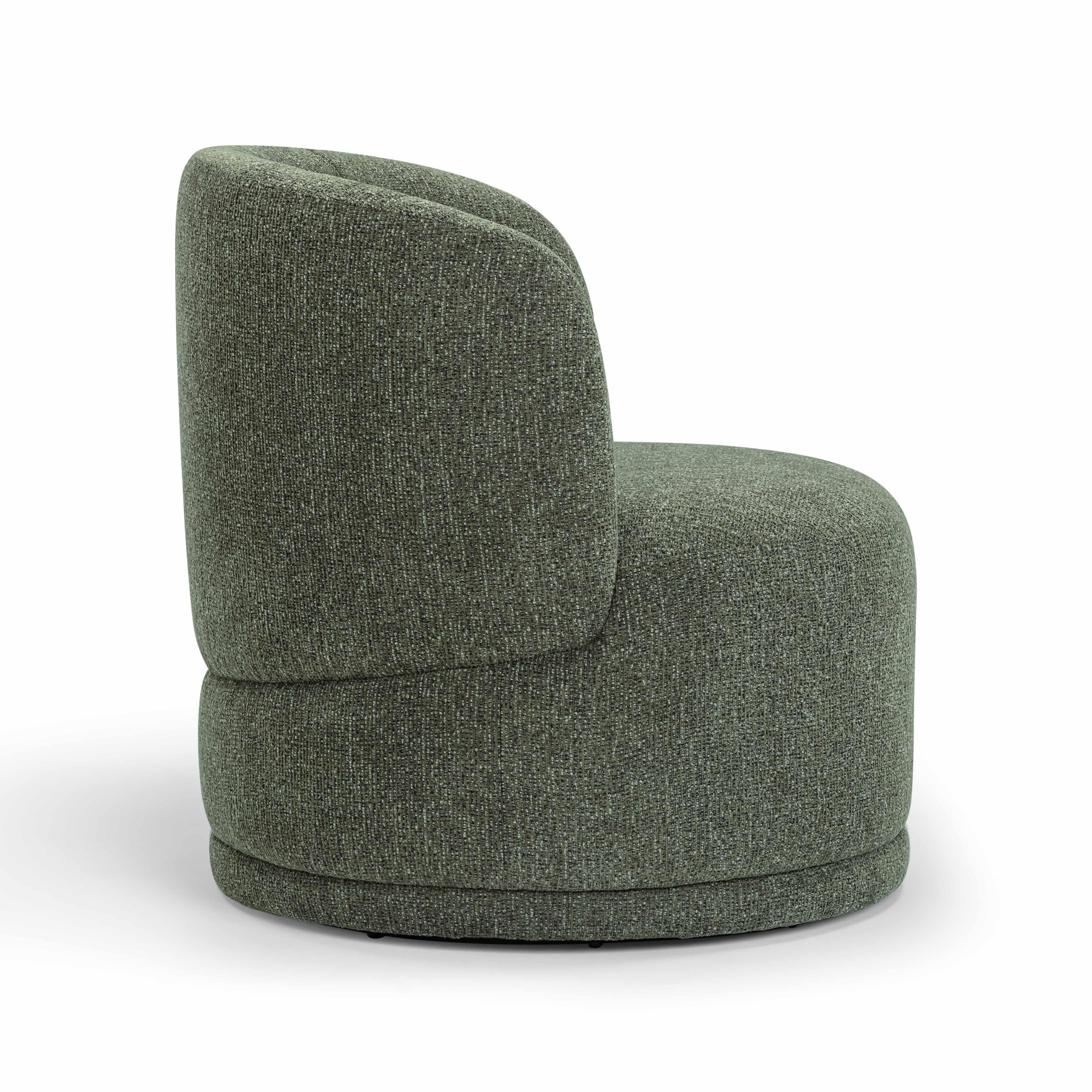 Massa Textured Performance Fabric Swivel Accent Chair
