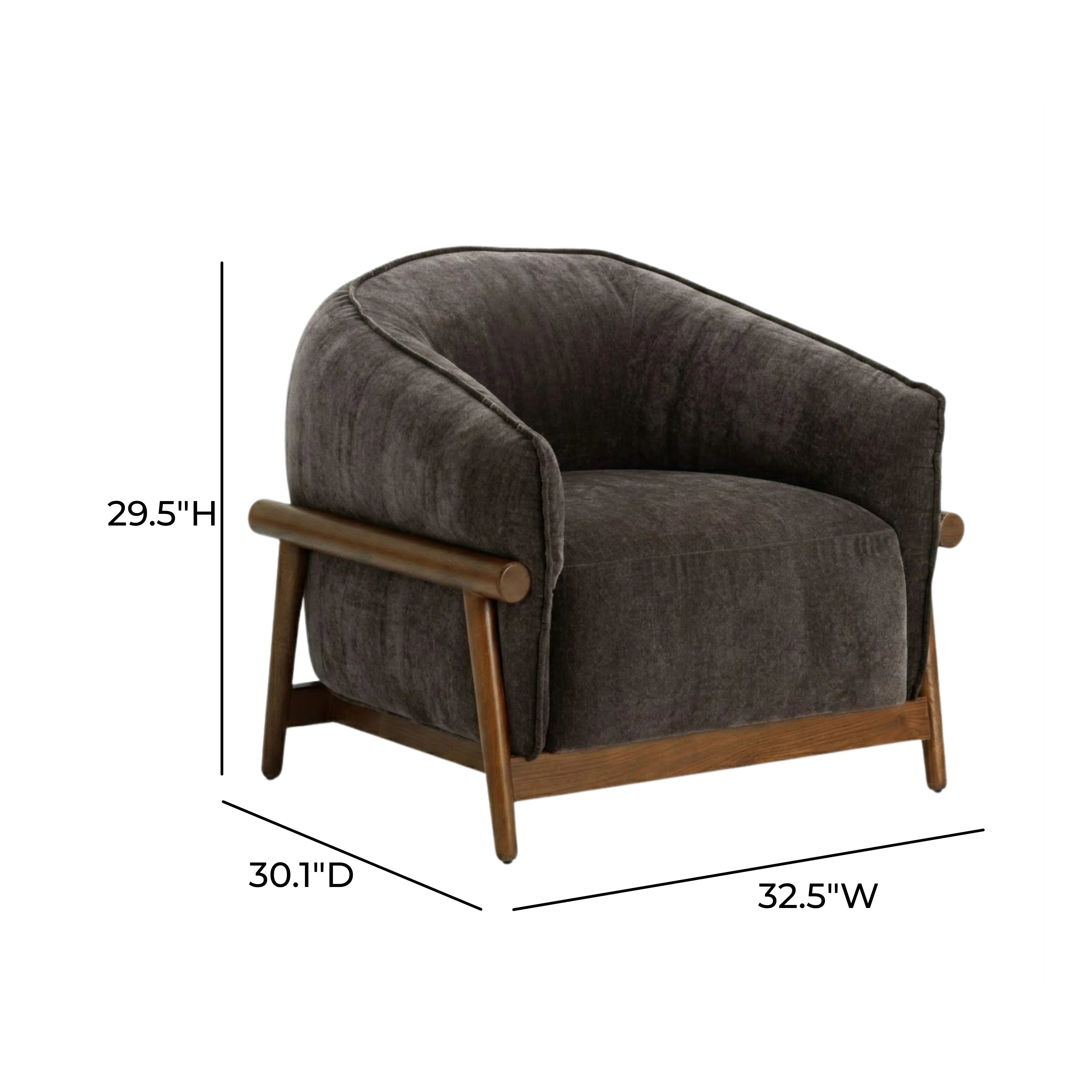 Piedmont Upcycled Contract-Grade Chenille Accent Chair