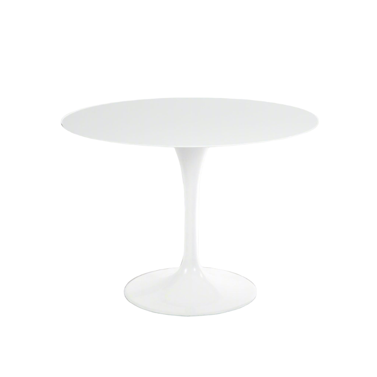 White Lacquer Tulip Dining Table - Round