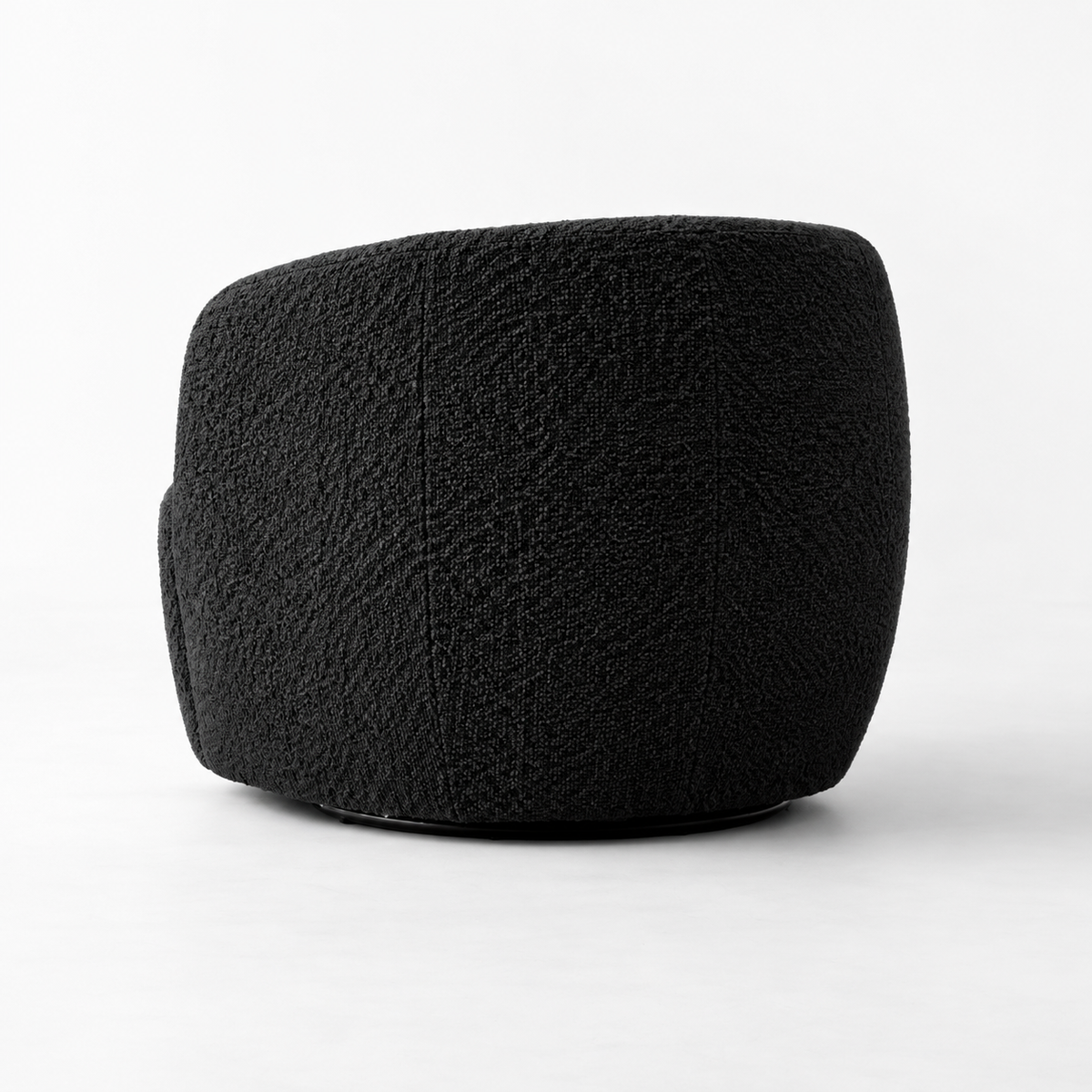 Chaise pivotante confortable (tissu bouclé)