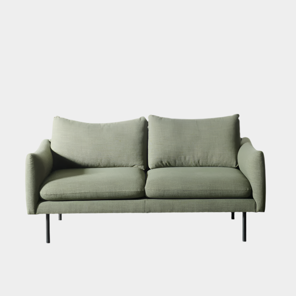 MAPLETON - Green Fabric 2-Seater Sofa