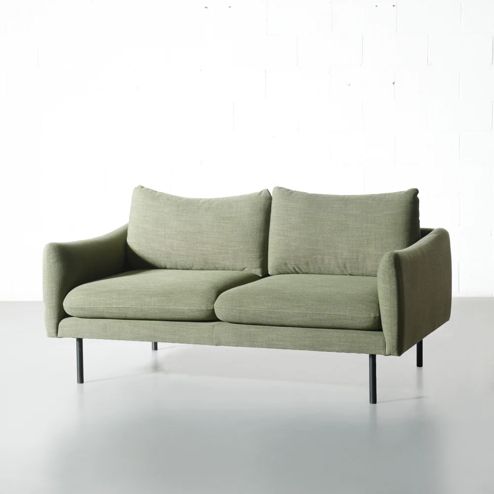 MAPLETON - Green Fabric 2-Seater Sofa