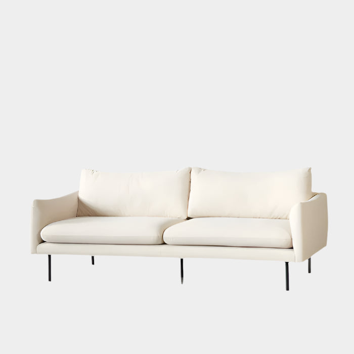 MAPLETON - Beige Fabric 3-Seater Sofa