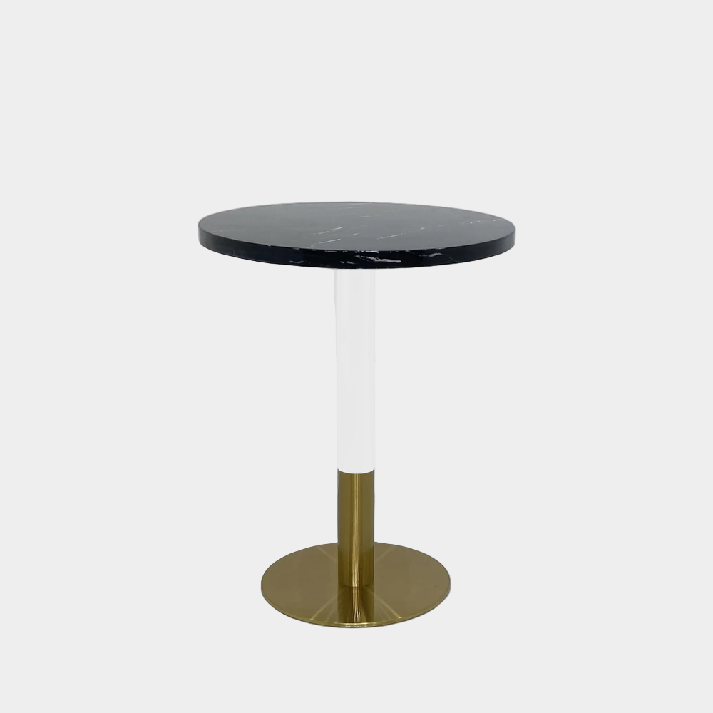 Table ronde Orbit Continental à hauteur de thé - Marbre