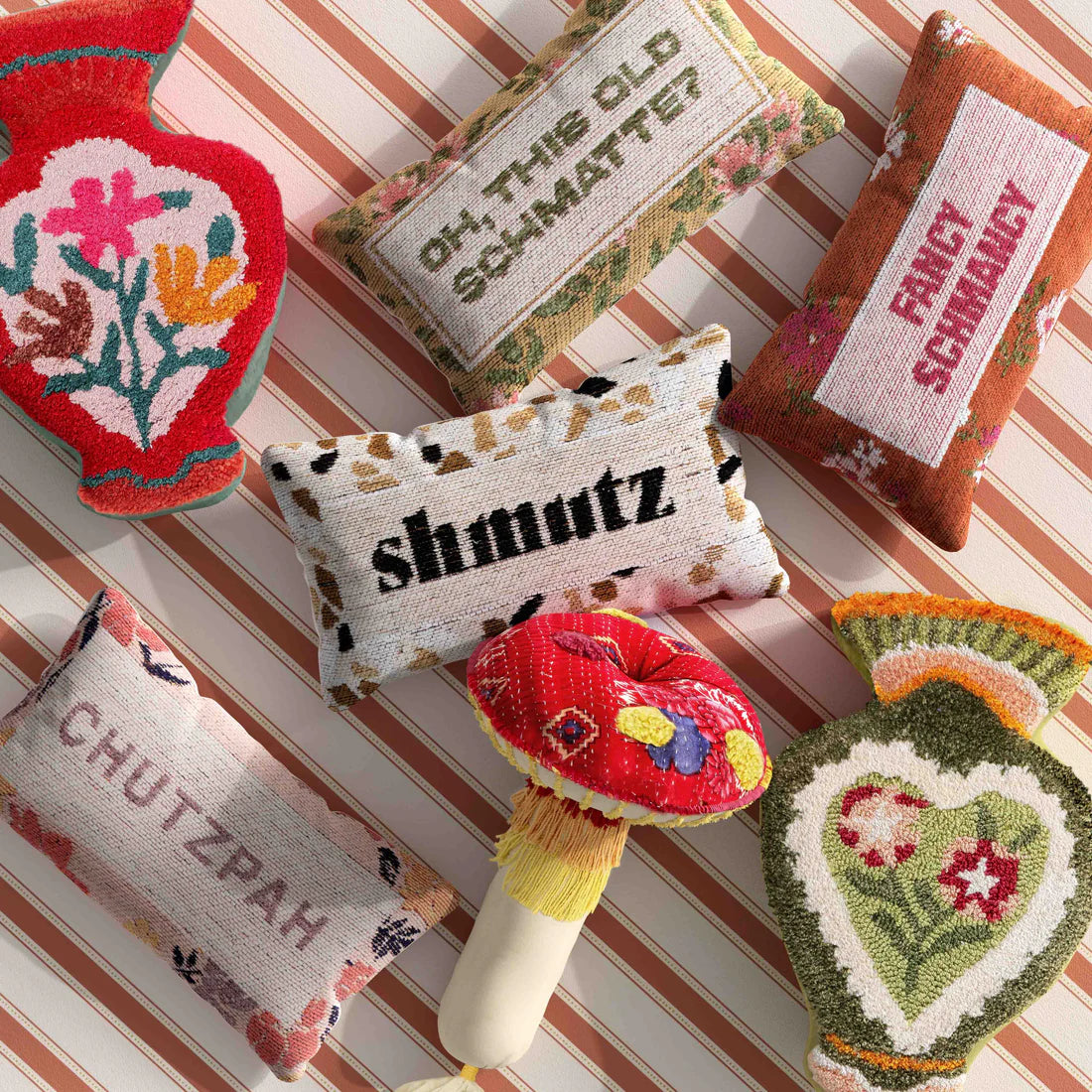 Fancy Schmancy Jacquard Cotton Pillow