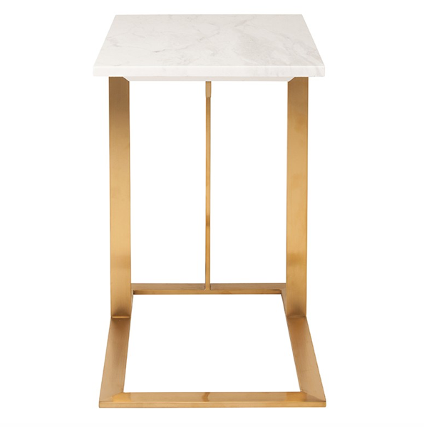 Marble L-shape Side Table
