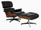 Eames Lounge Chair And Ottoman (Reproduction) - Tall Version / Genuine Leather