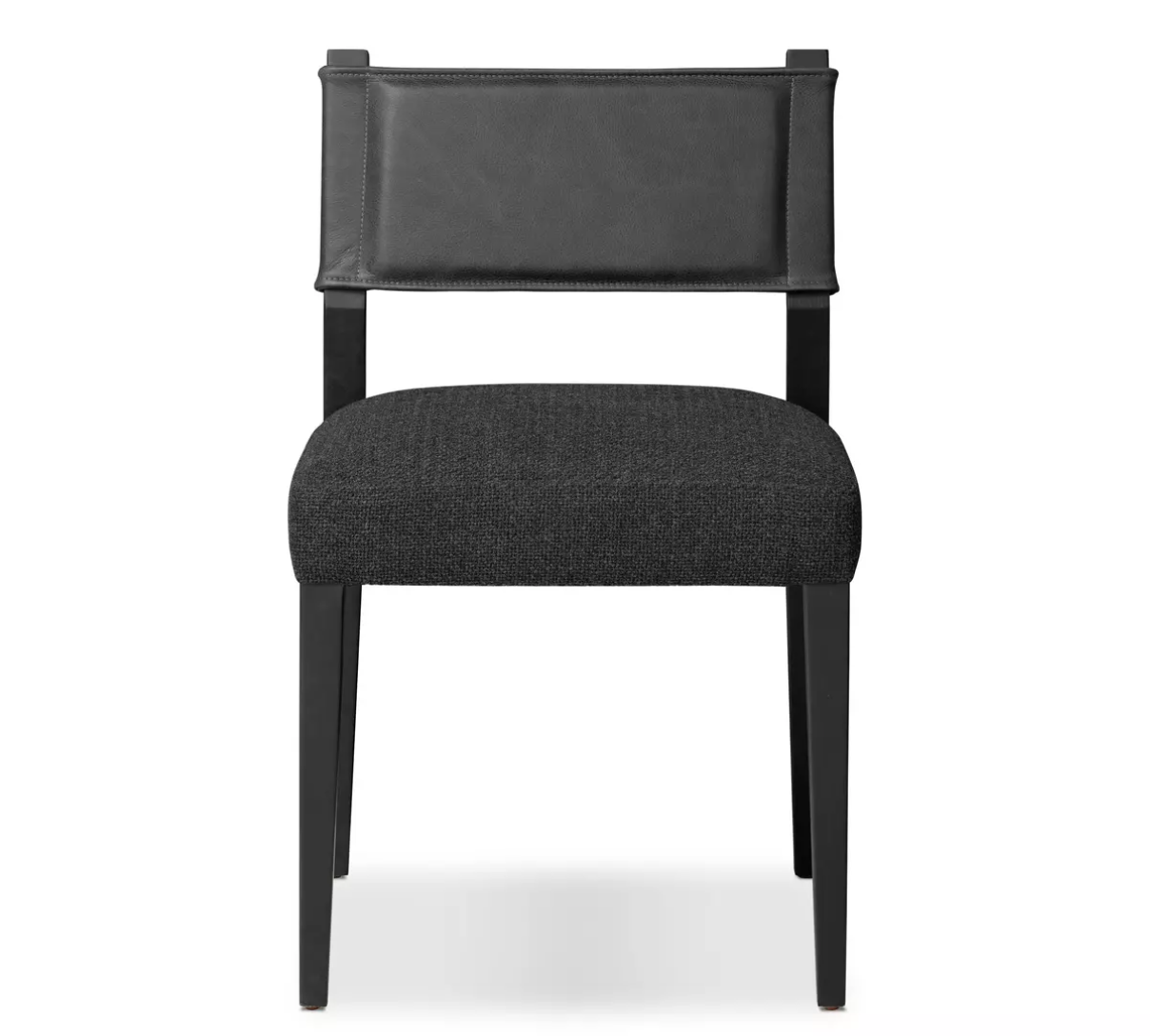 Leather-Backed Dining Chair