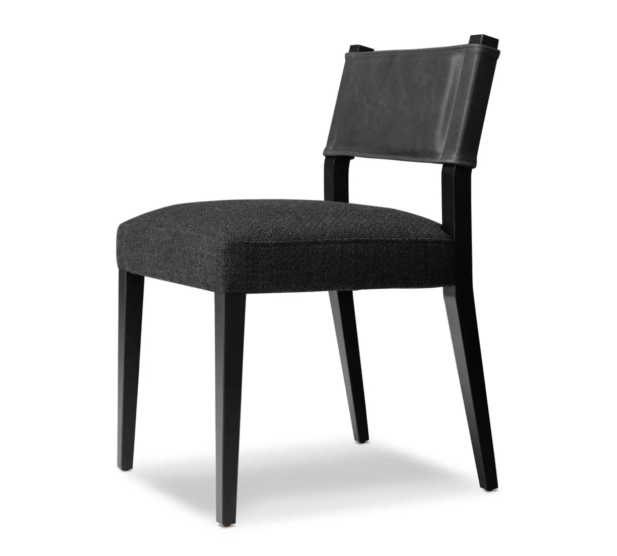 Leather-Backed Dining Chair