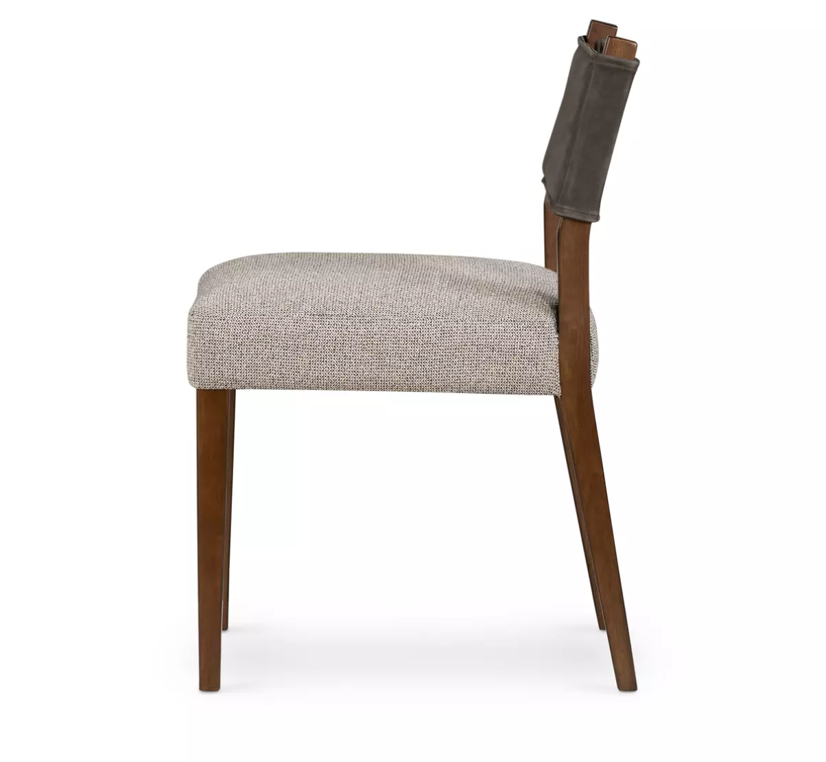 Leather-Backed Dining Chair