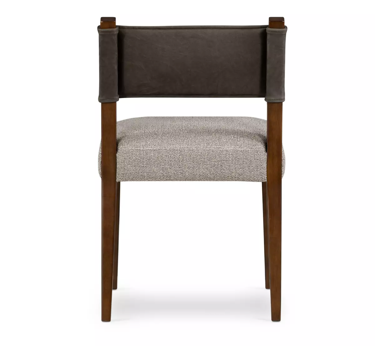 Leather-Backed Dining Chair