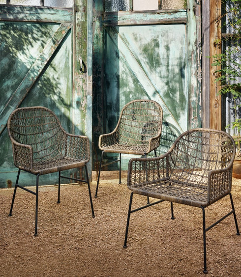 Bandera Outdoor Woven Dining Chair