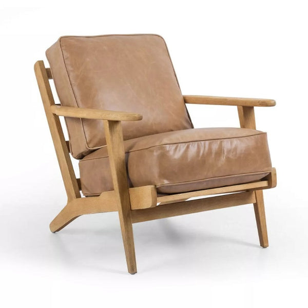 Brooks Lounge Chair Reproduction - Genuine Leather