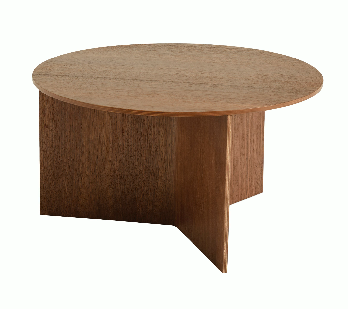 Table basse en bois fendu