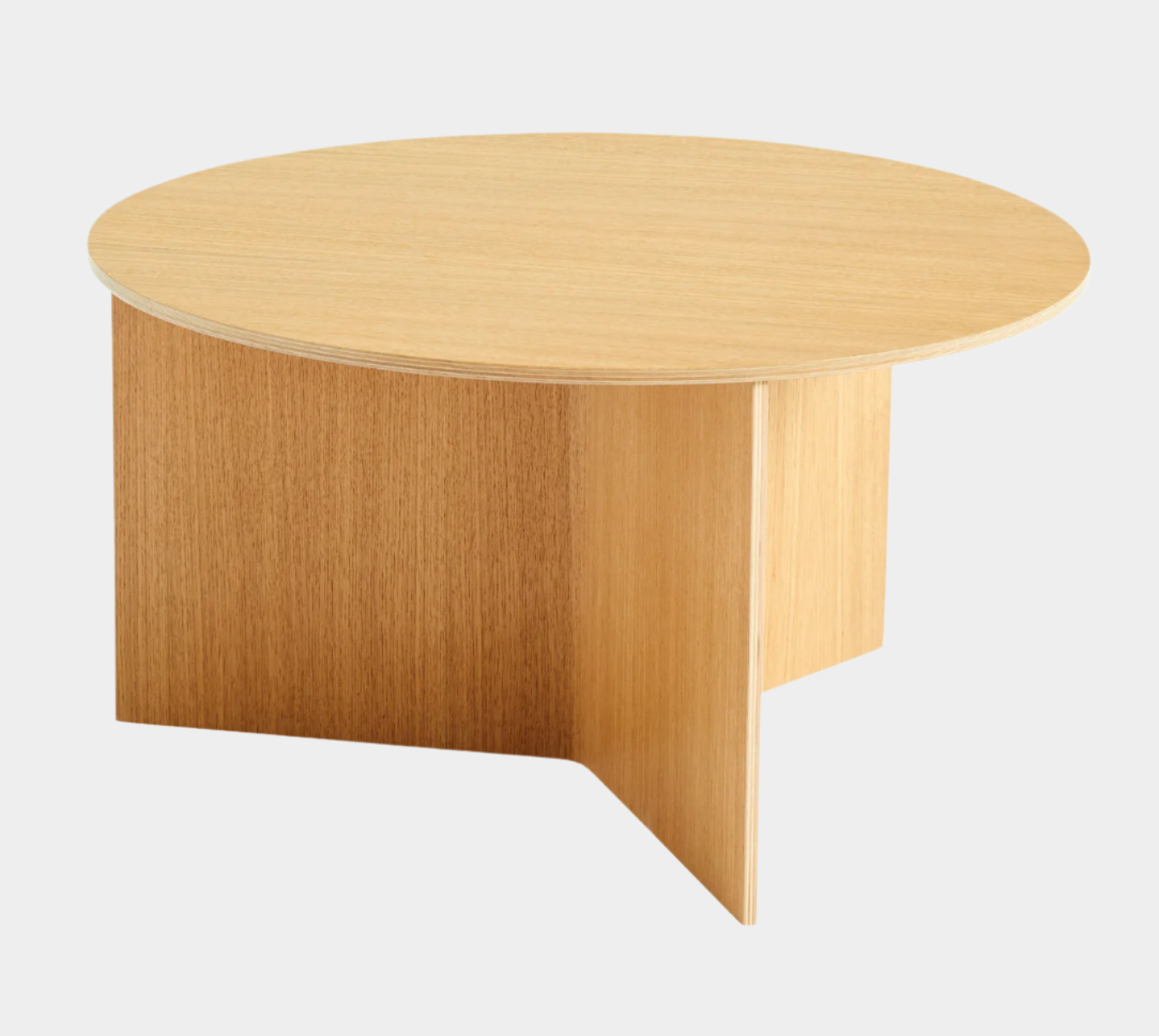 Table basse en bois fendu