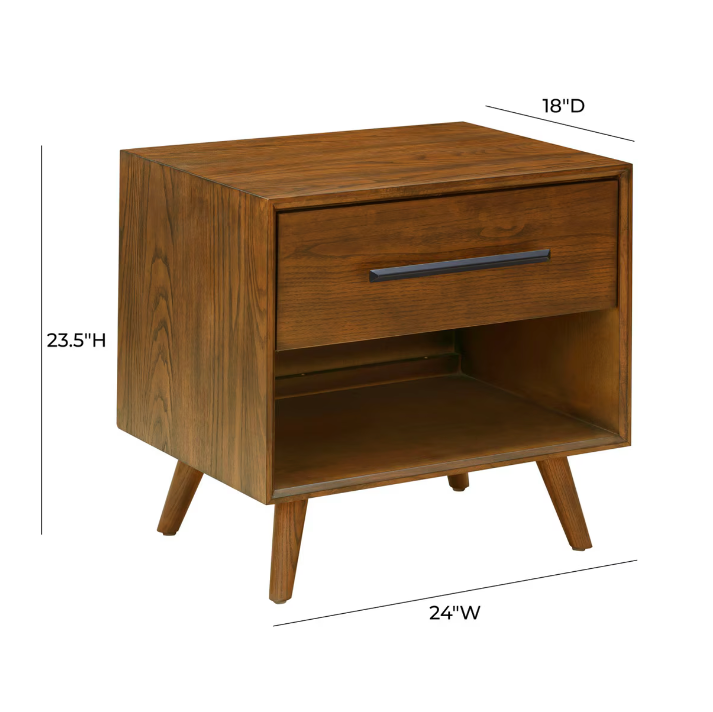 Emery Pecan Nightstand