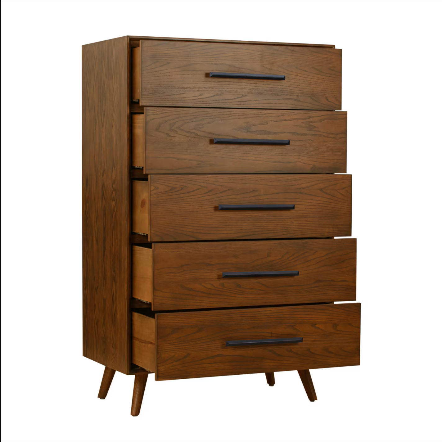 Emery Pecan 5 Drawer Chest