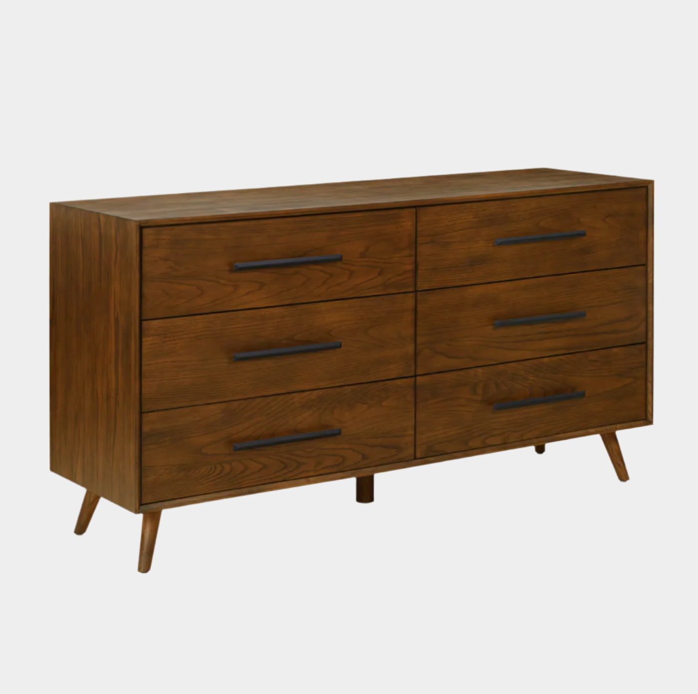 Emery Pecan 6 Drawer Dresser