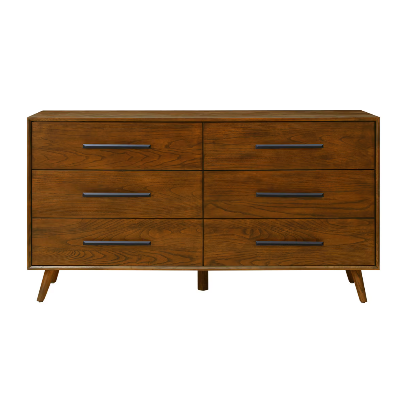 Emery Pecan 6 Drawer Dresser