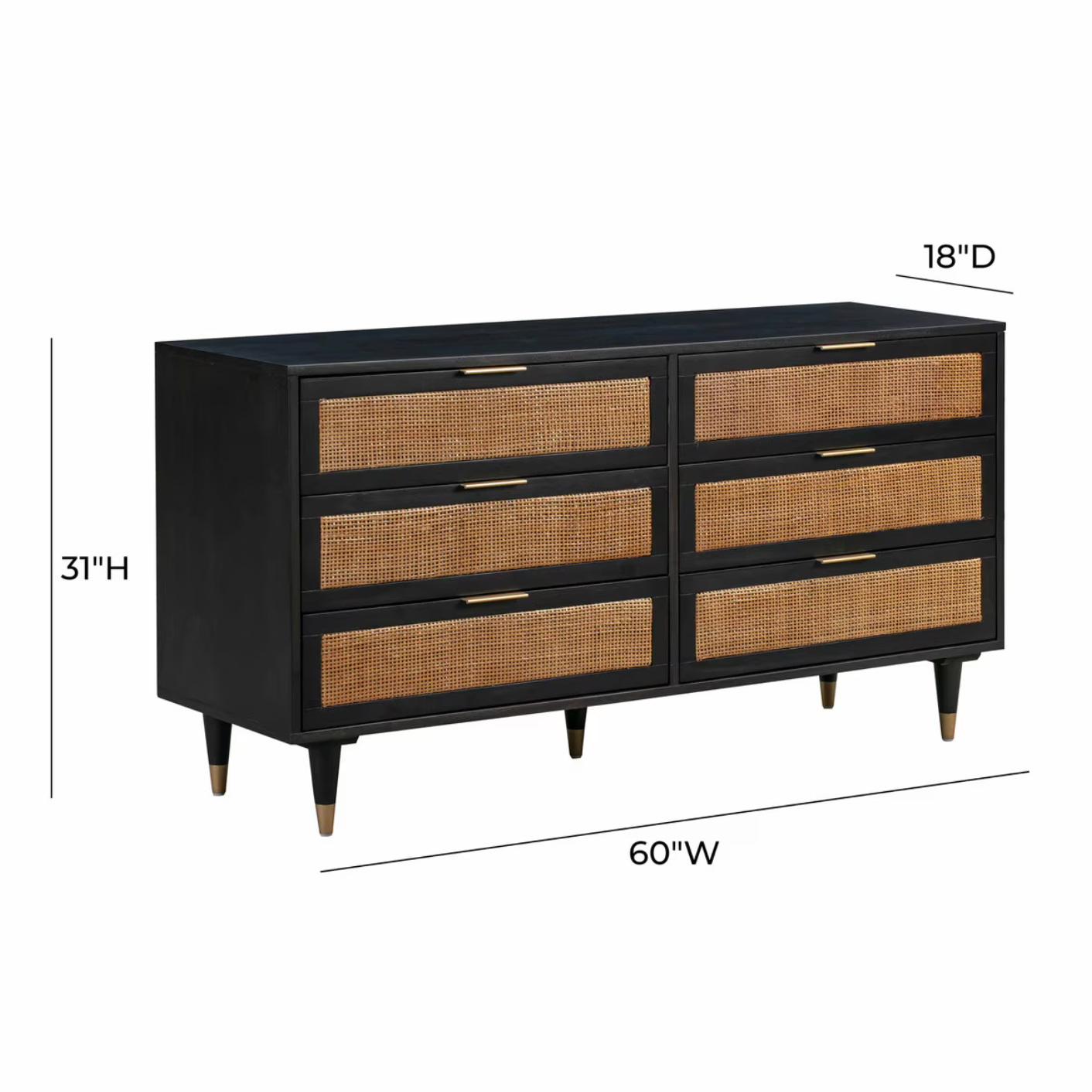 Sierra 6 Drawer Dresser