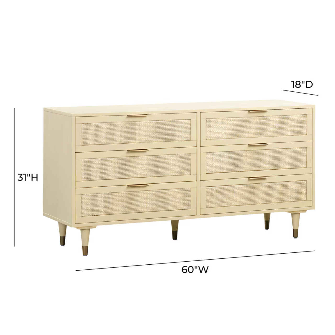 Sierra 6 Drawer Dresser