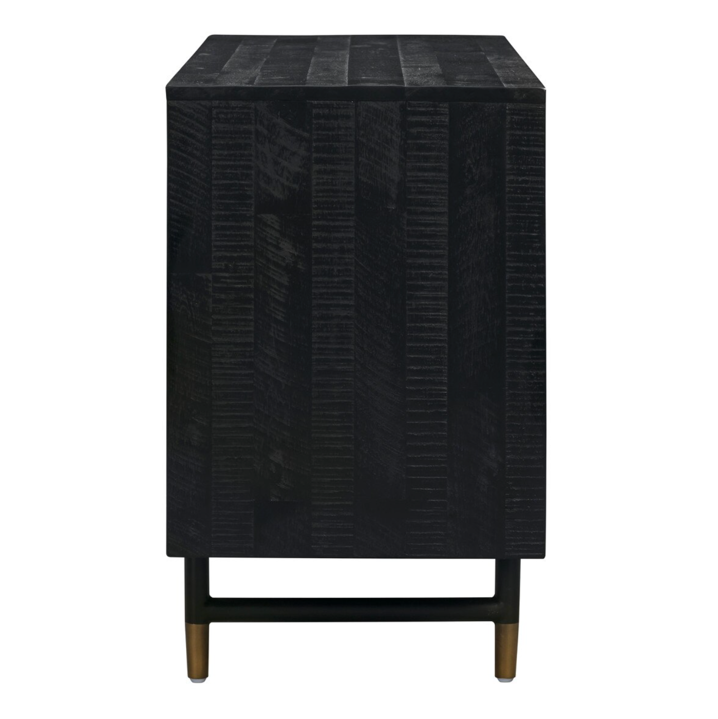 Buffet Gatsby en bois d'acacia noir de 66 po 