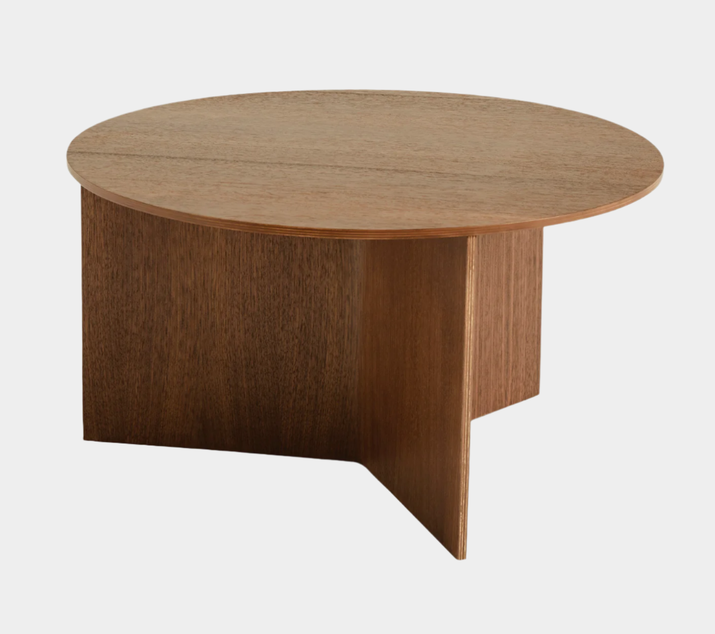 Table basse en bois fendu