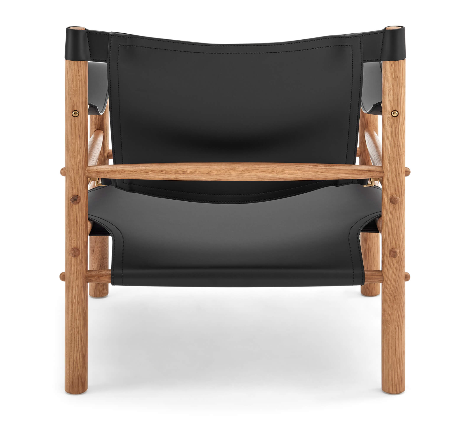 Arne Norell Sirocco Safari Wood and Leather Lounge Chair