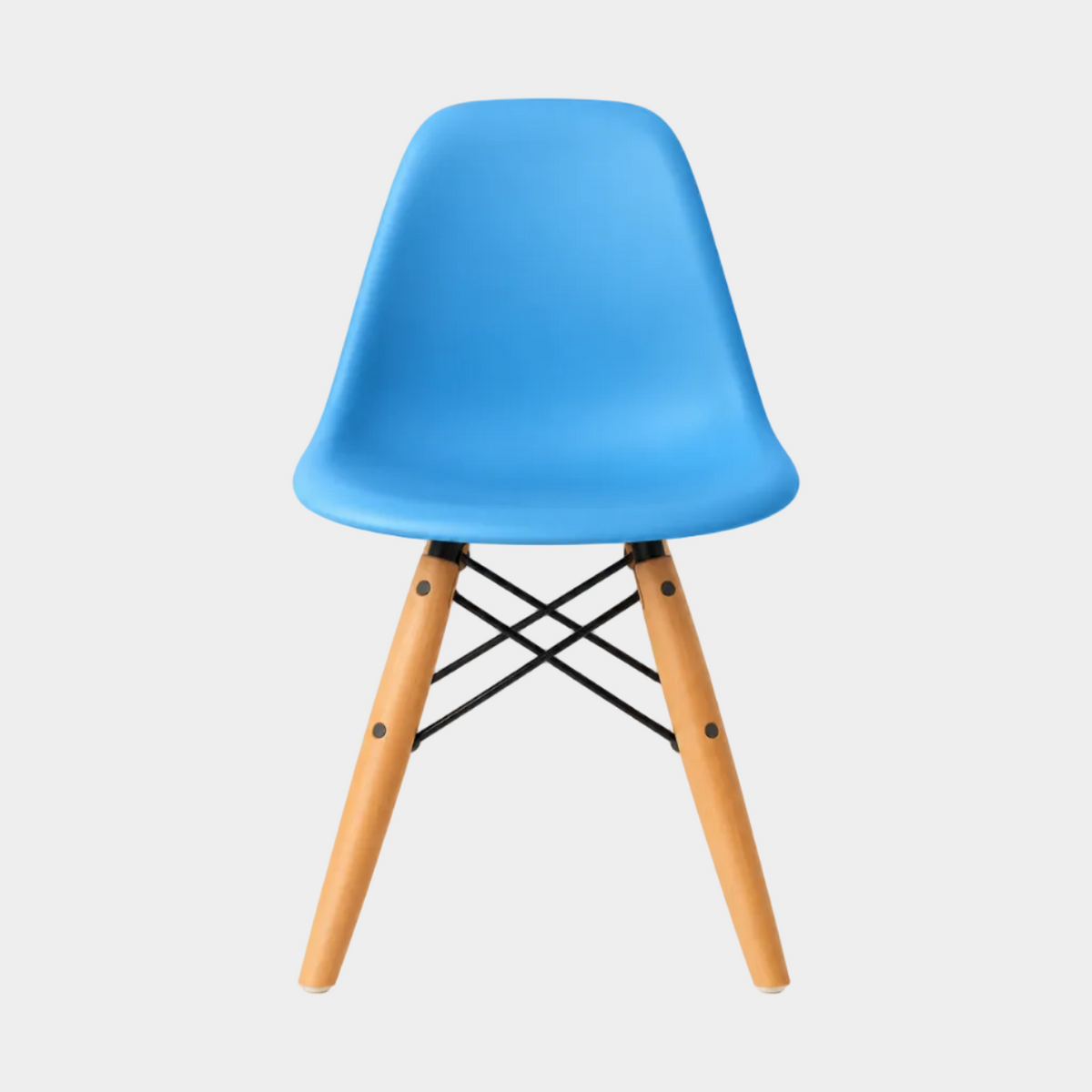 Eames Eiffel Molded Plastic Kids Chair - Wooden Legs