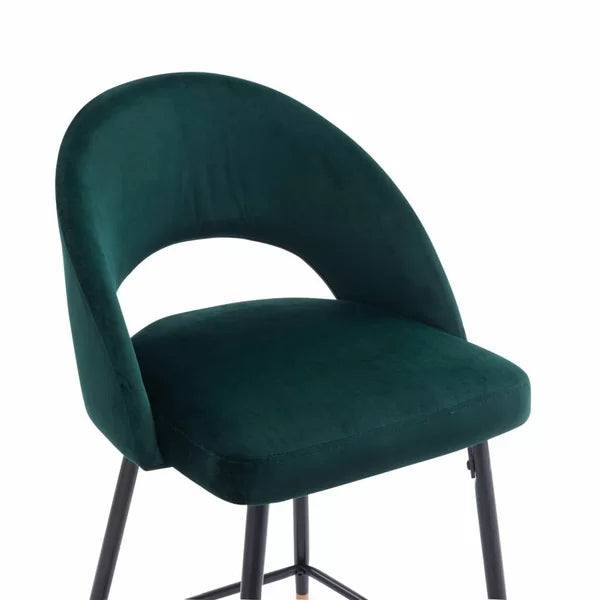 Tabouret en velours Akira