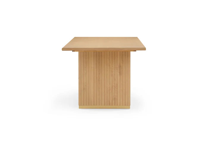 Chelsea Natural Oak Wood 79" Rectangular Dining Table