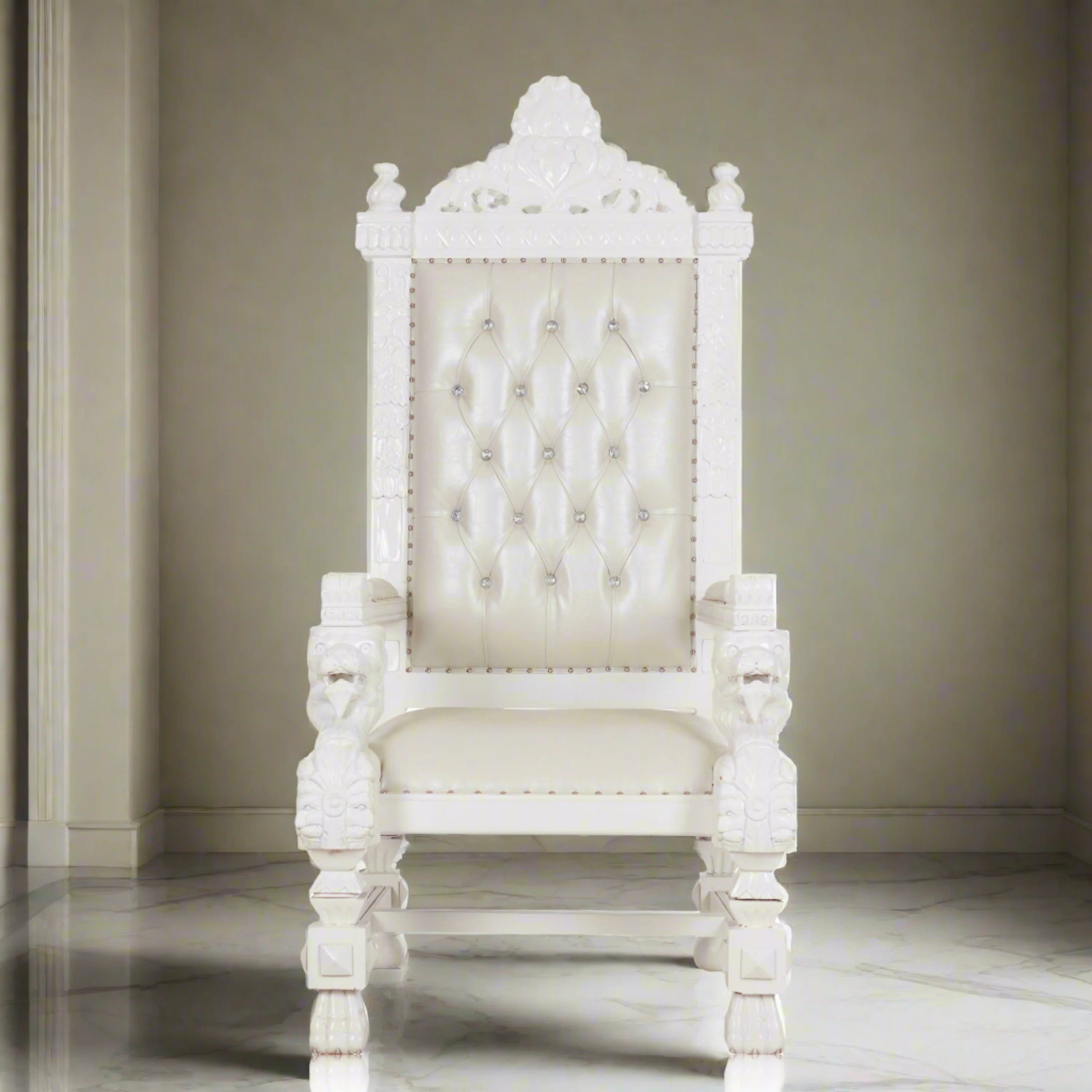 King Samuel 68 Lion Throne Chair
