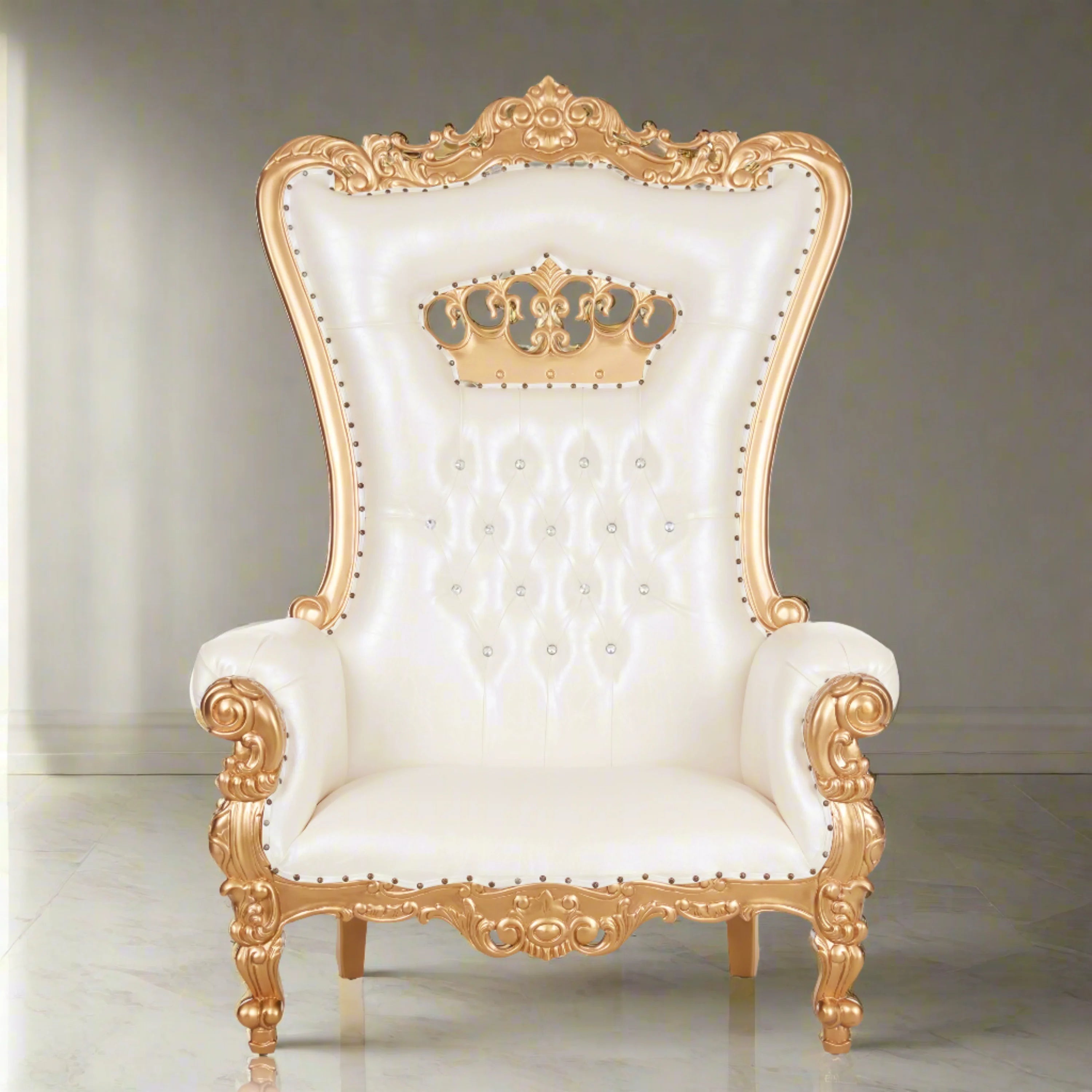 Crown Tiffany Extra Wide Throne Chair