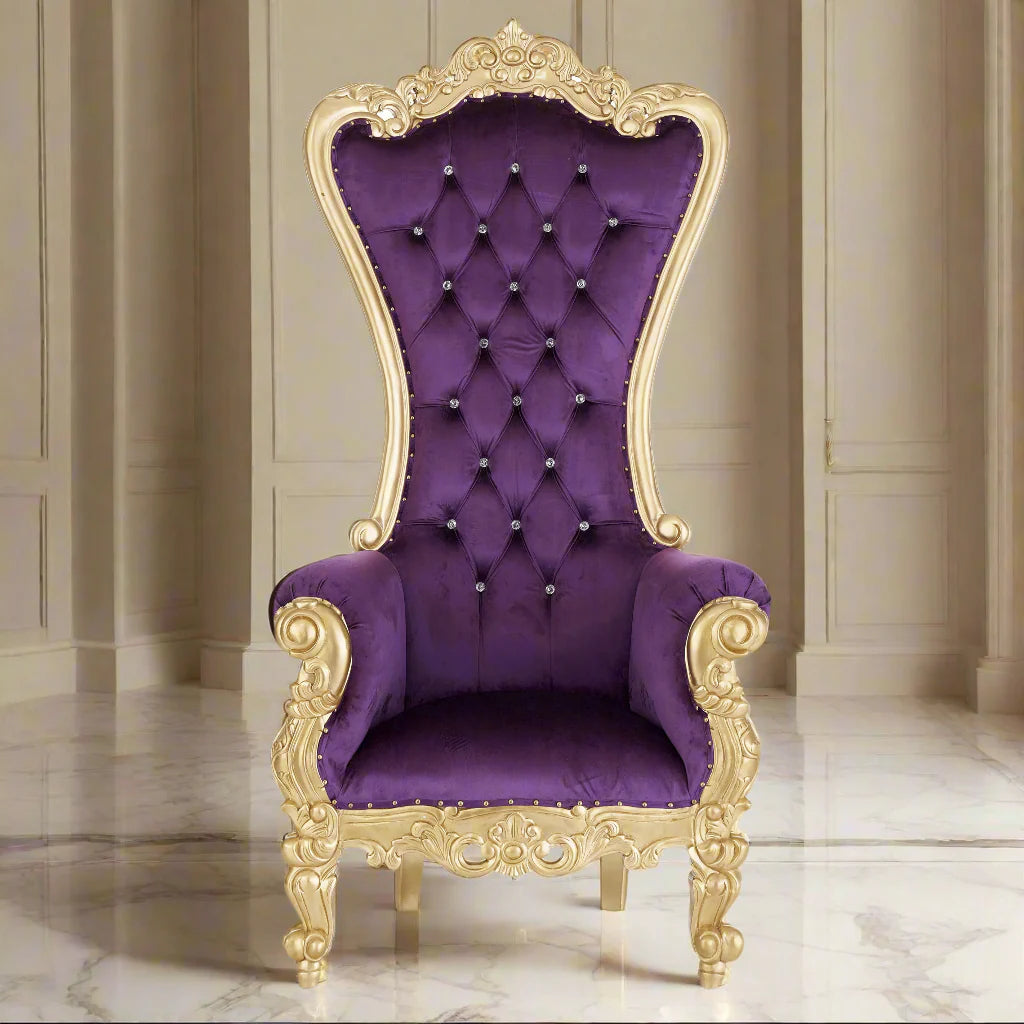Chloe Throne Chair - Velvet