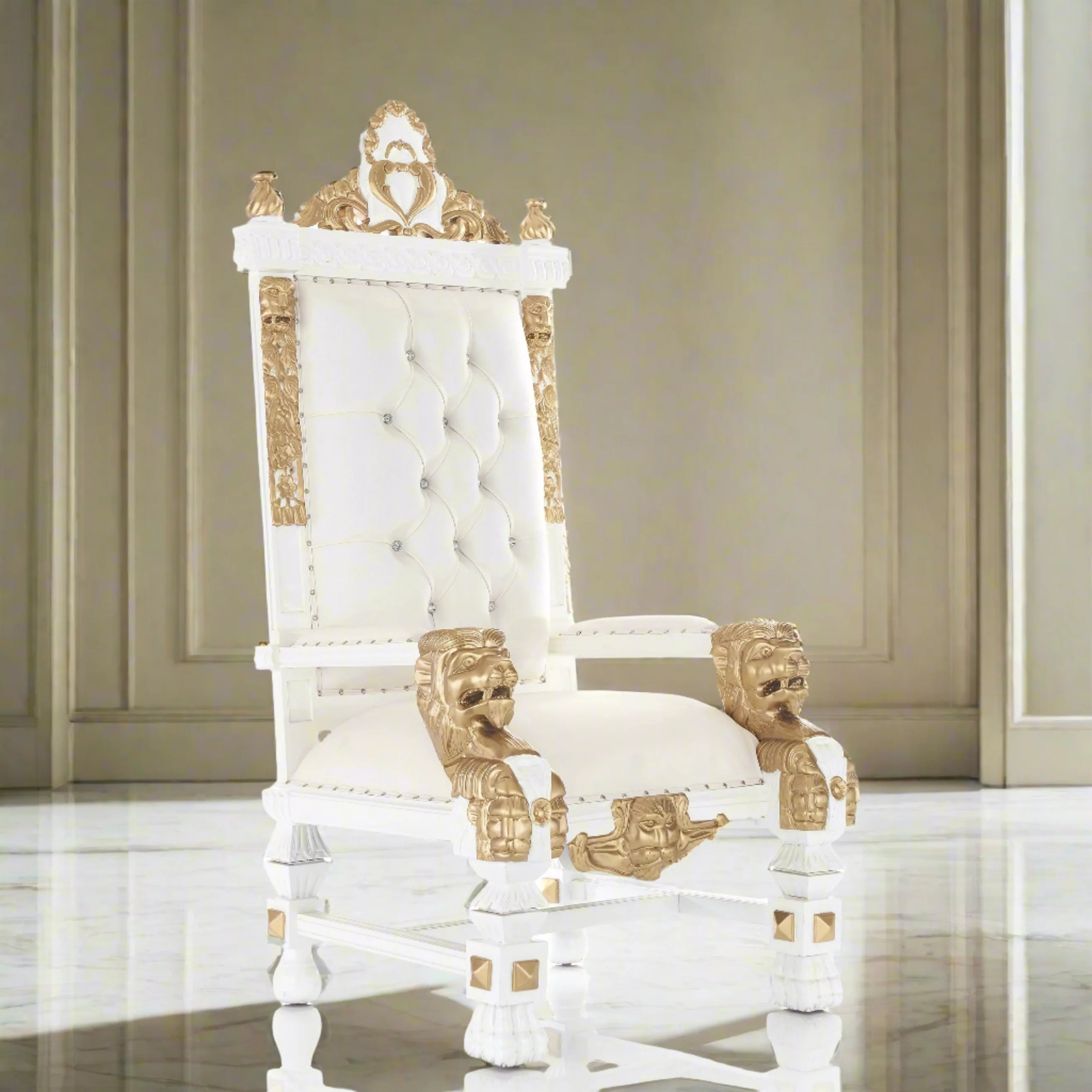 King Samuel 68 Lion Throne Chair