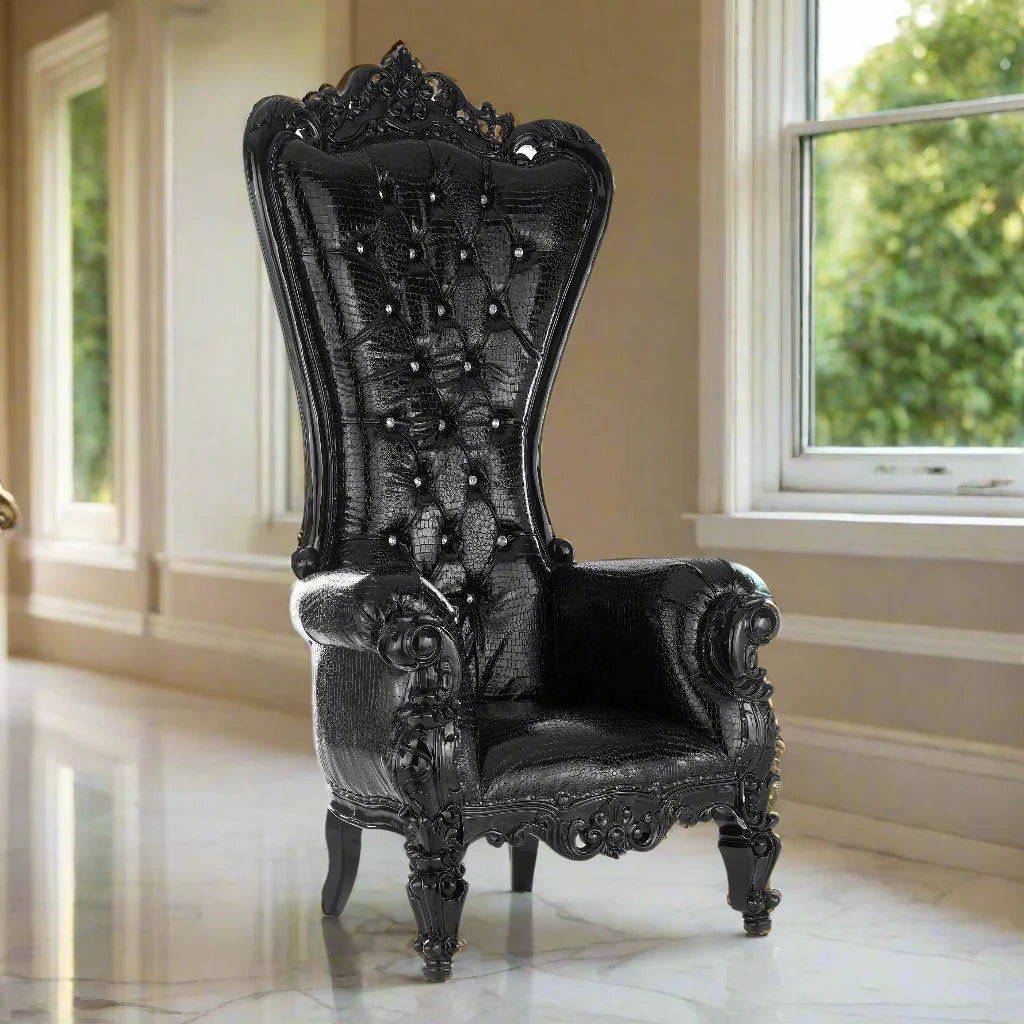 Chloe Throne Chair - Vinyl
