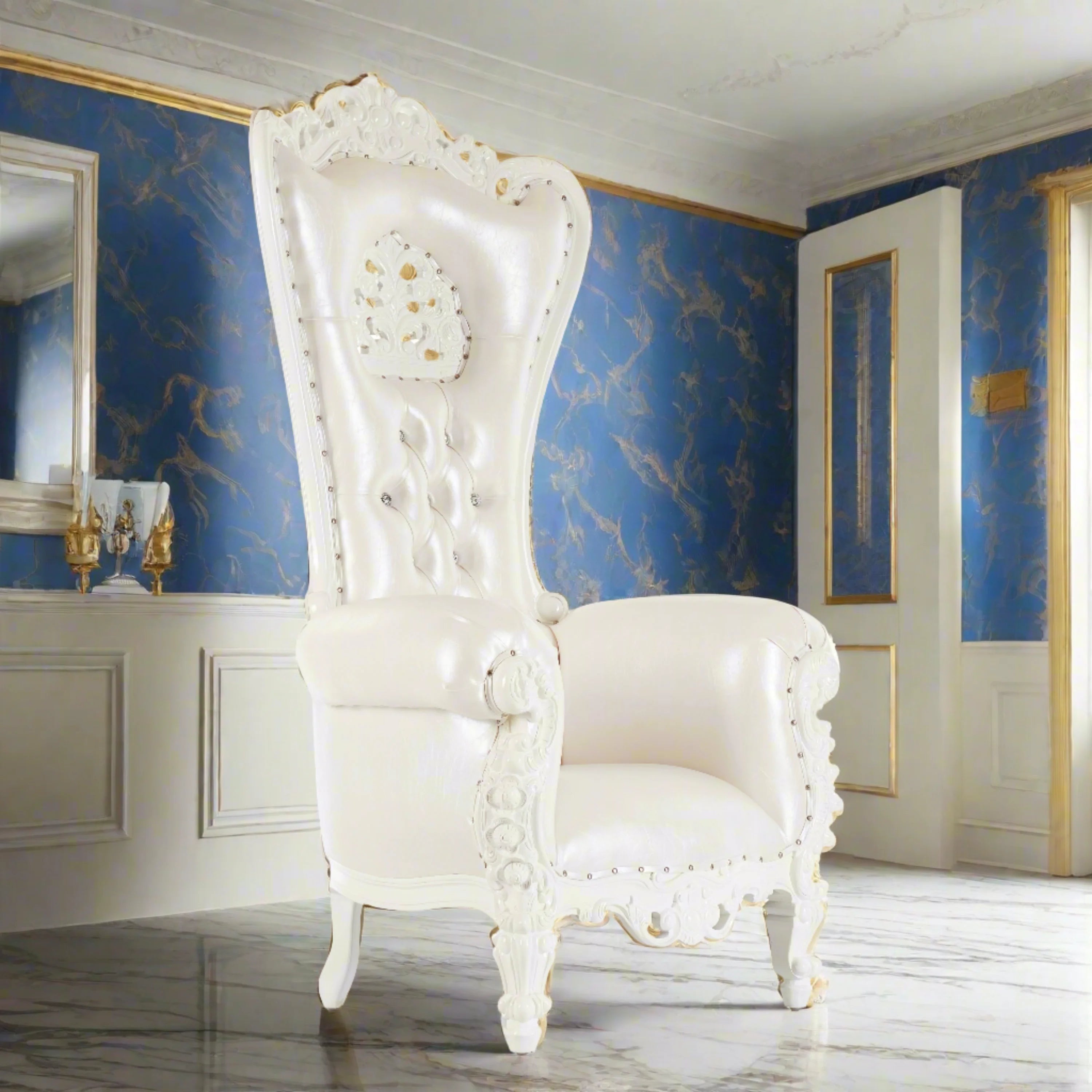 Crown Tiffany Throne Chair