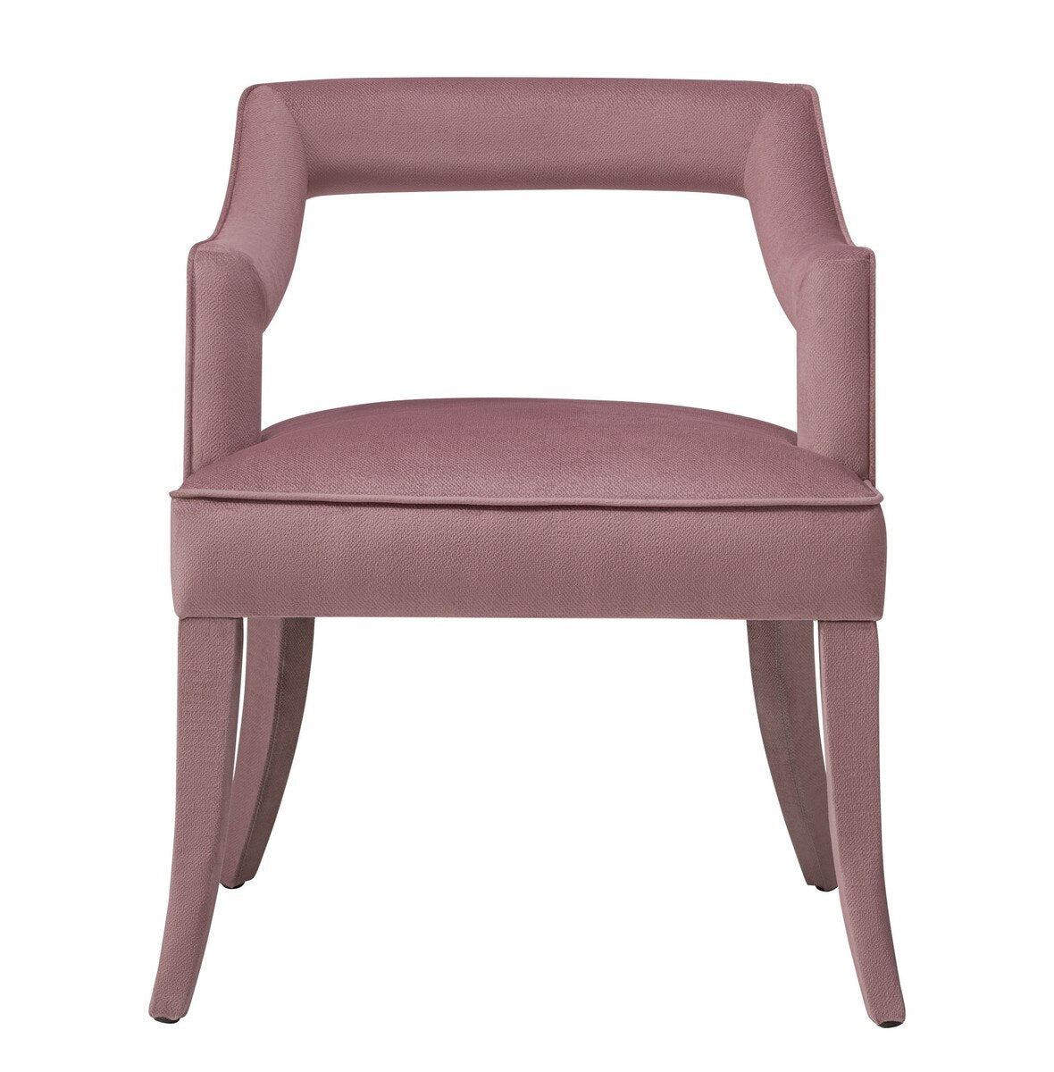 Tiffany Pink Slub Velvet Chair