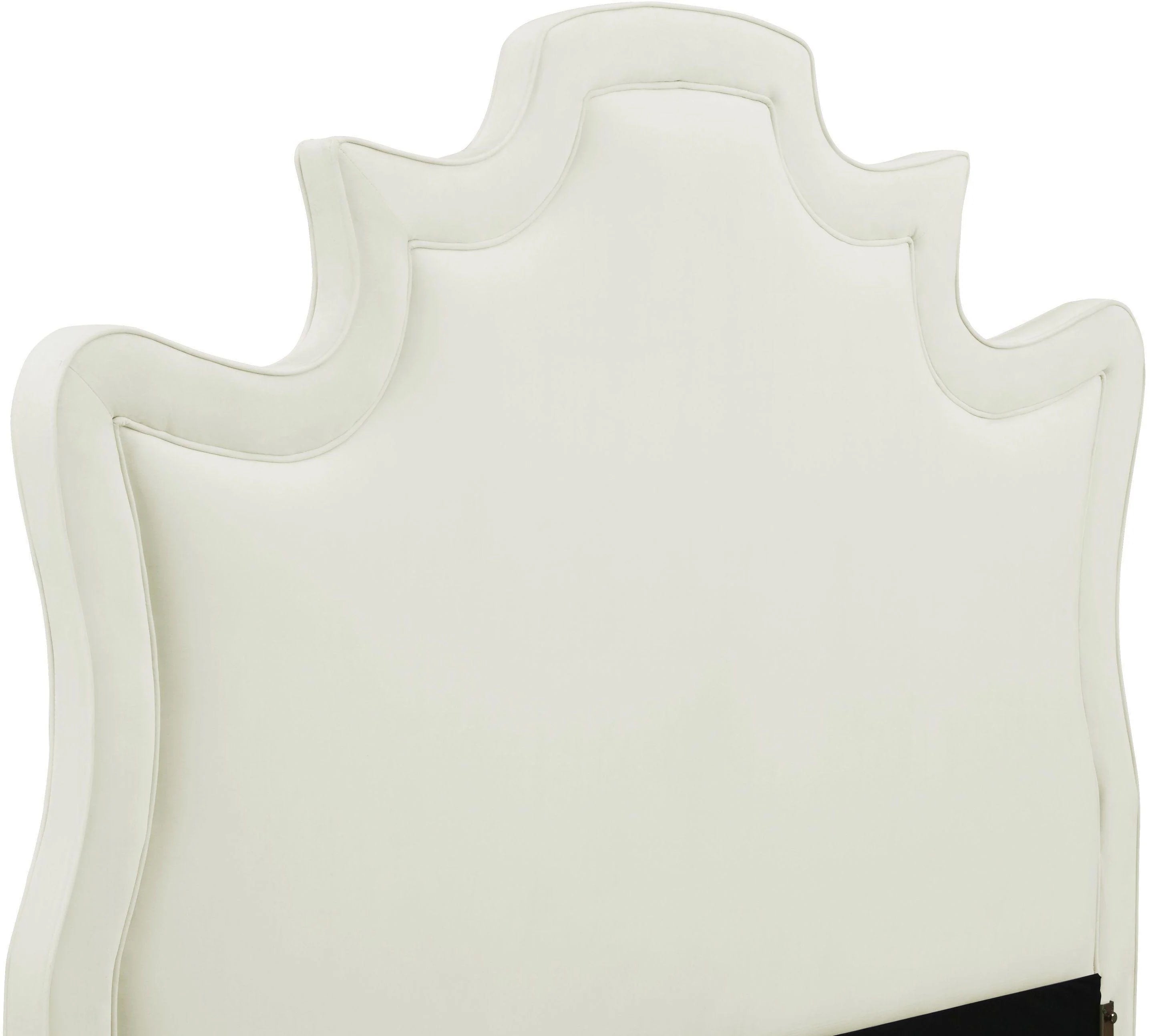 Serenity Cream Performance Velvet Bed