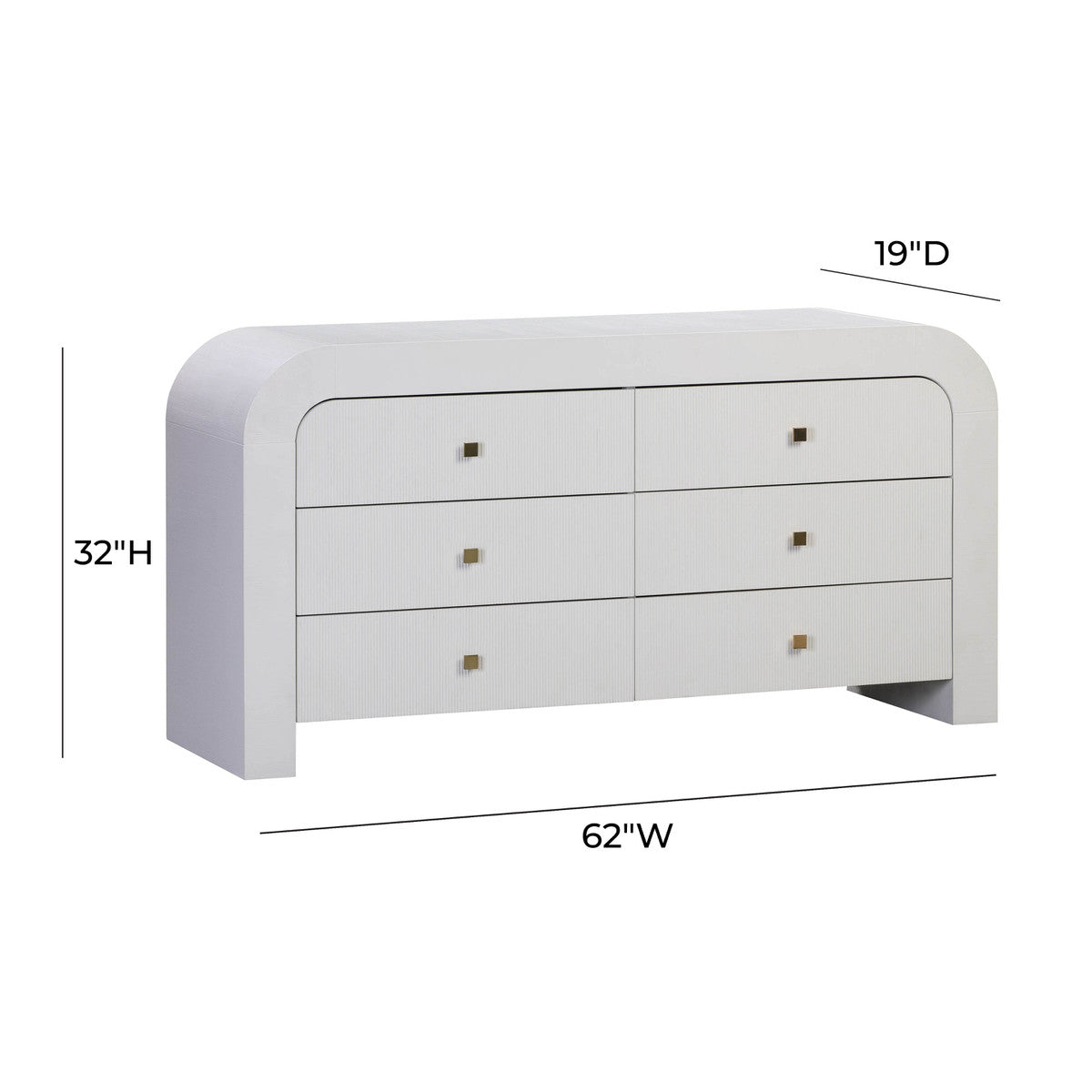 Hump 6 Drawer Dresser