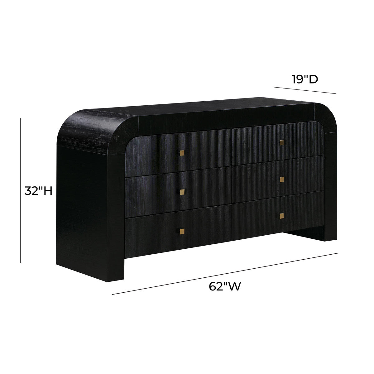 Hump 6 Drawer Dresser