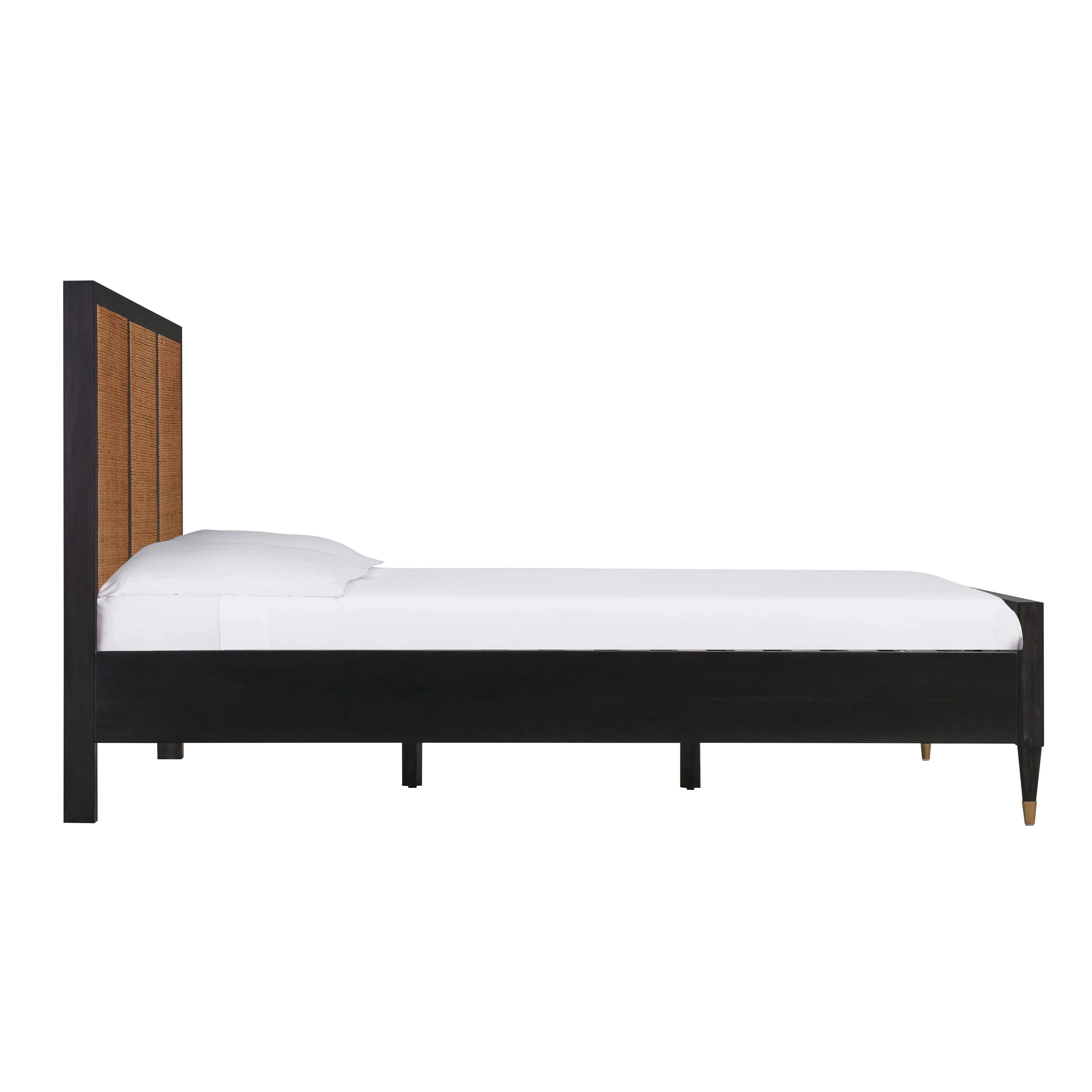 Sierra Wood & Rattan Bed
