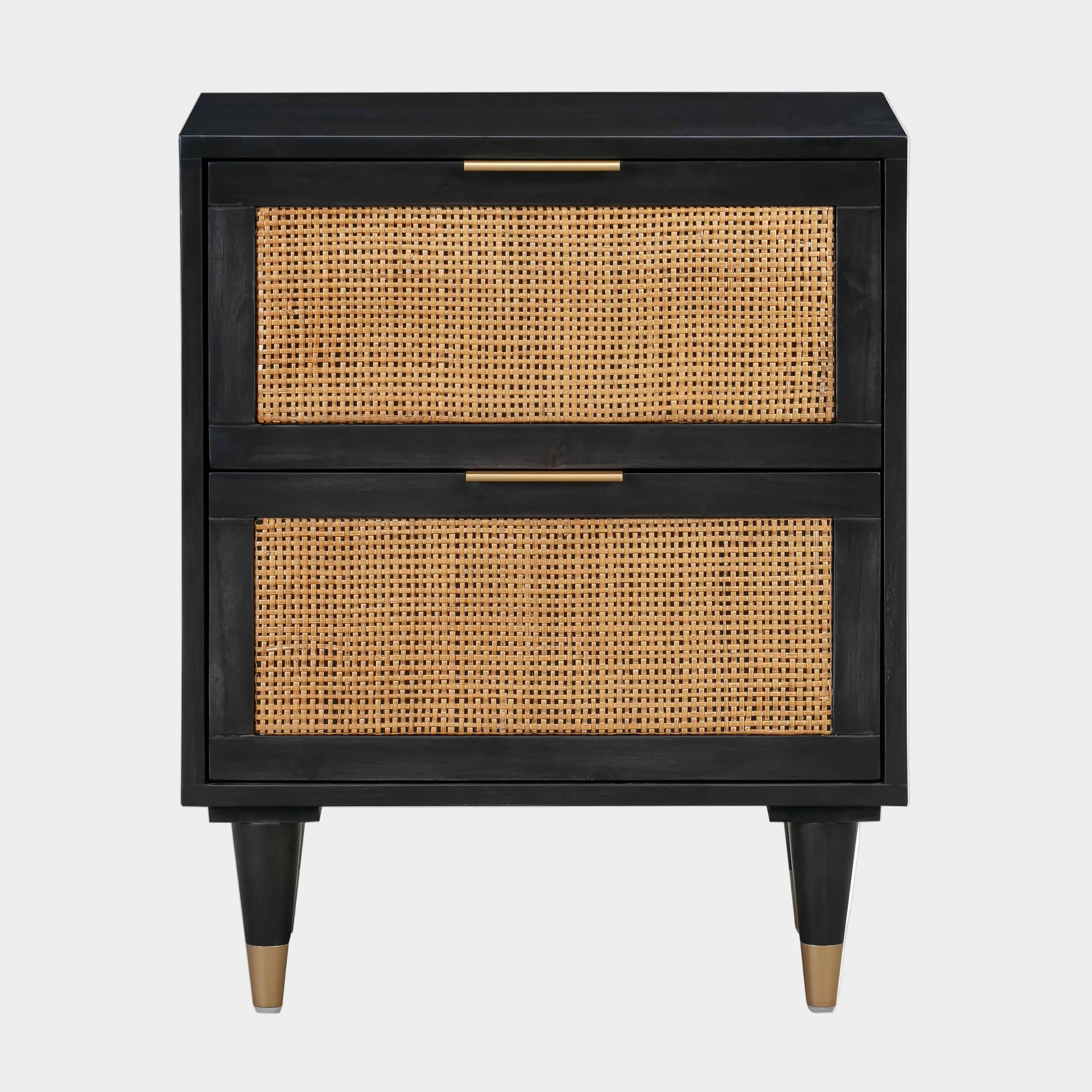 Sierra 22" Cane 2-Drawer Nightstand