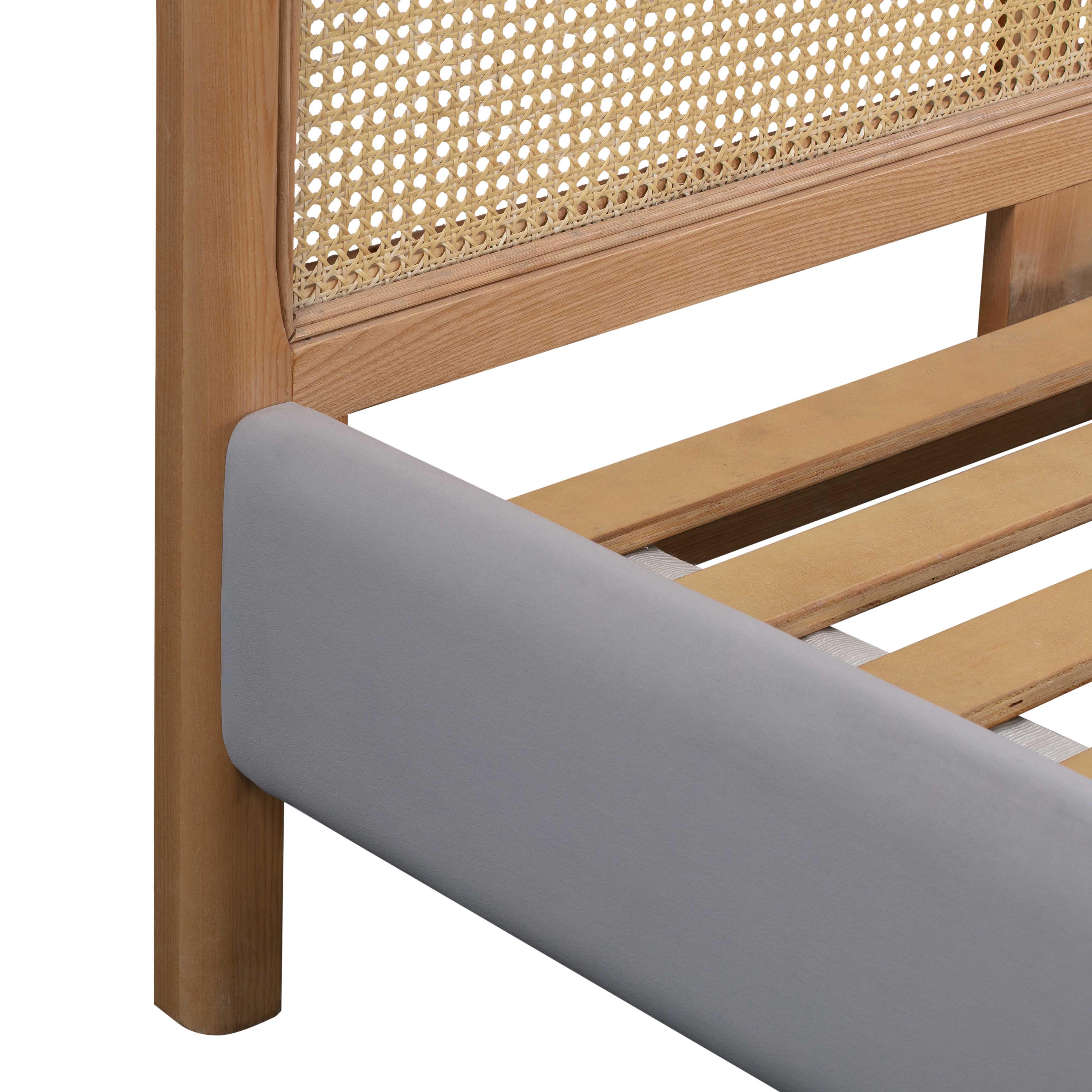 Kavali Performance Velvet and Natural Bed