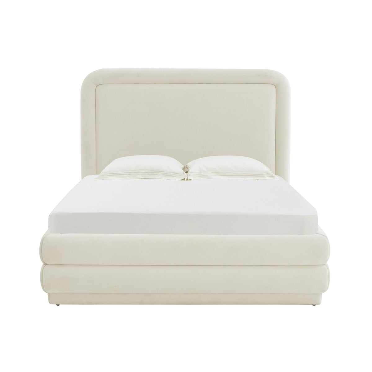 Briella Cream Velvet Bed