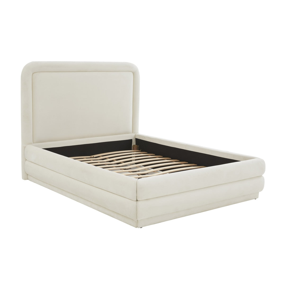 Briella Cream Velvet Bed